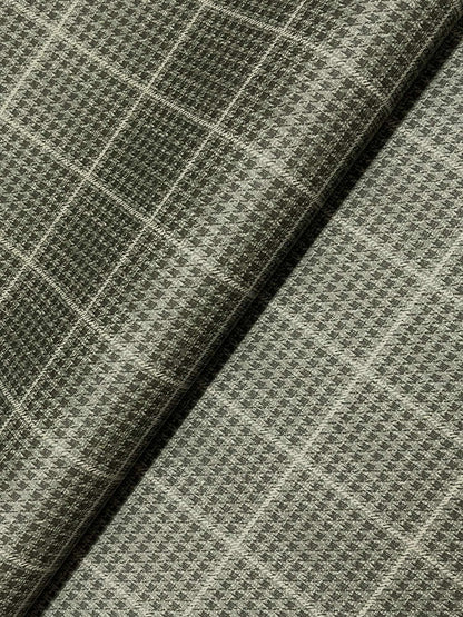 Chesapeake Plaid & Stripe Prescott Wallpaper Sample - Dark Green