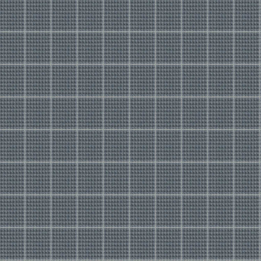 Chesapeake Plaid & Stripe Prescott Wallpaper - Navy