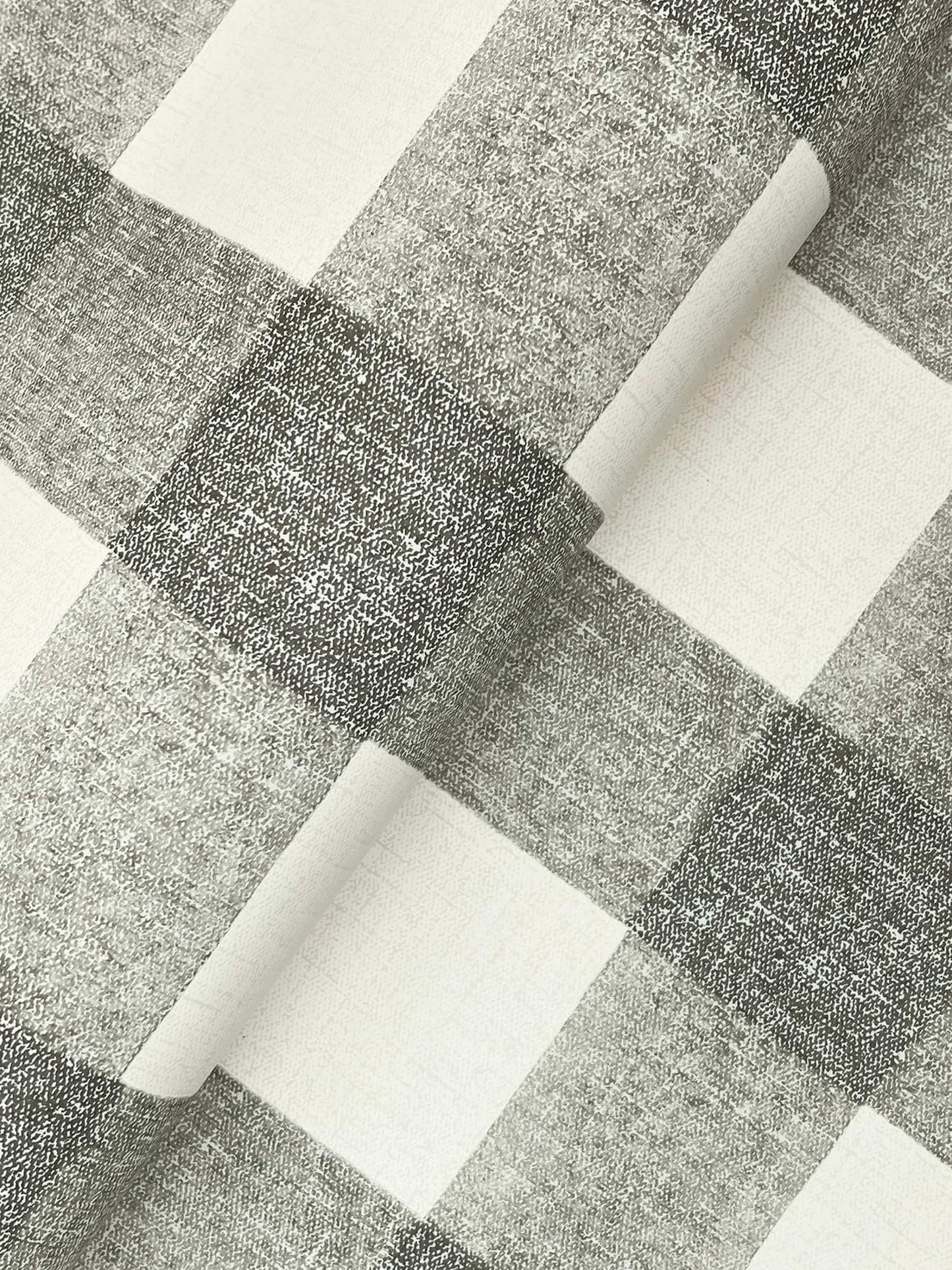 Chesapeake Plaid & Stripe Thorpe Wallpaper Sample - Charcoal