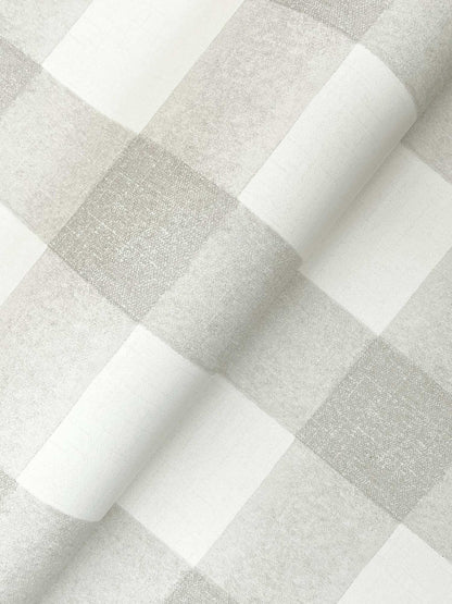 Chesapeake Plaid & Stripe Thorpe Wallpaper - Light Gray