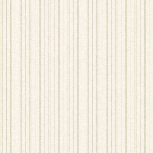 Chesapeake Plaid & Stripe Harville Wallpaper - Beige