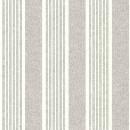 Chesapeake Plaid & Stripe Bingley Wallpaper Sample - Green