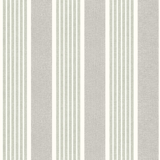 Chesapeake Plaid & Stripe Bingley Wallpaper - Green