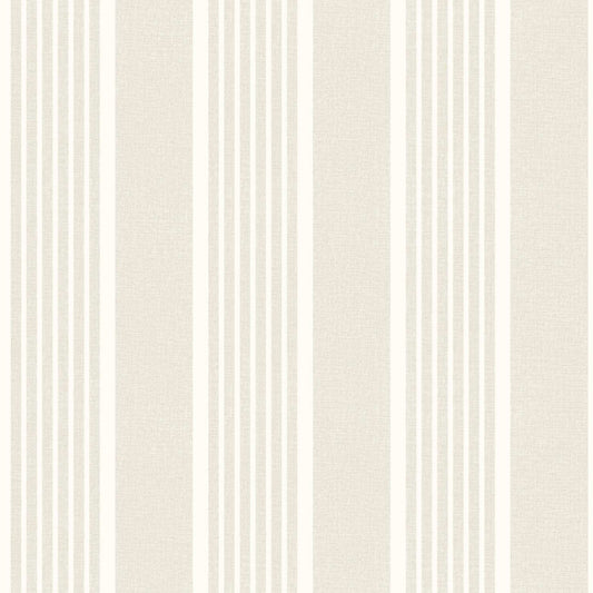 Chesapeake Plaid & Stripe Bingley Wallpaper - Beige