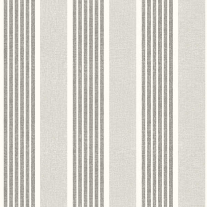 Chesapeake Plaid & Stripe Bingley Wallpaper Sample - Charcoal