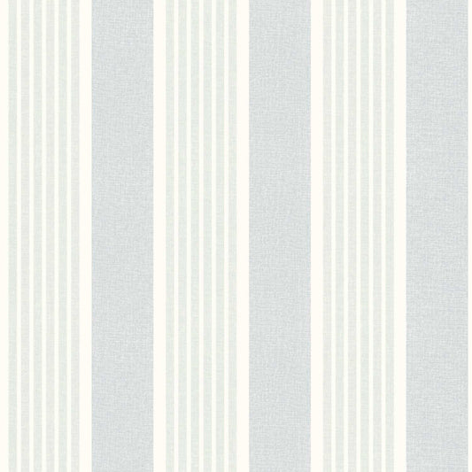 Chesapeake Plaid & Stripe Bingley Wallpaper - Light Blue