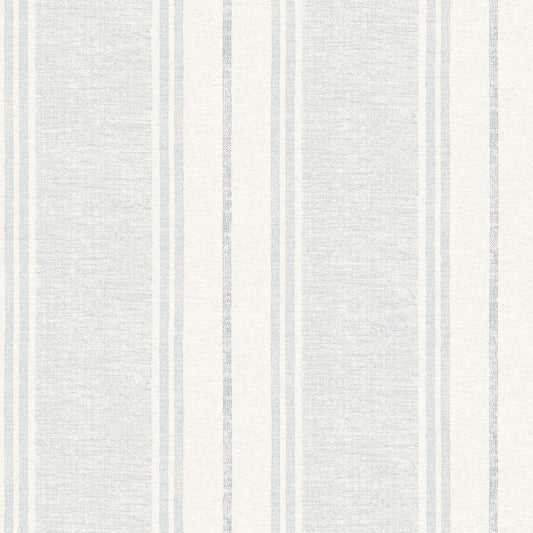 Chesapeake Plaid & Stripe Maddox Flannel Wallpaper - Sky Blue