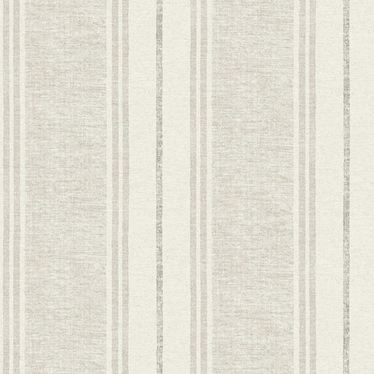 Chesapeake Plaid & Stripe Maddox Flannel Wallpaper - Grey