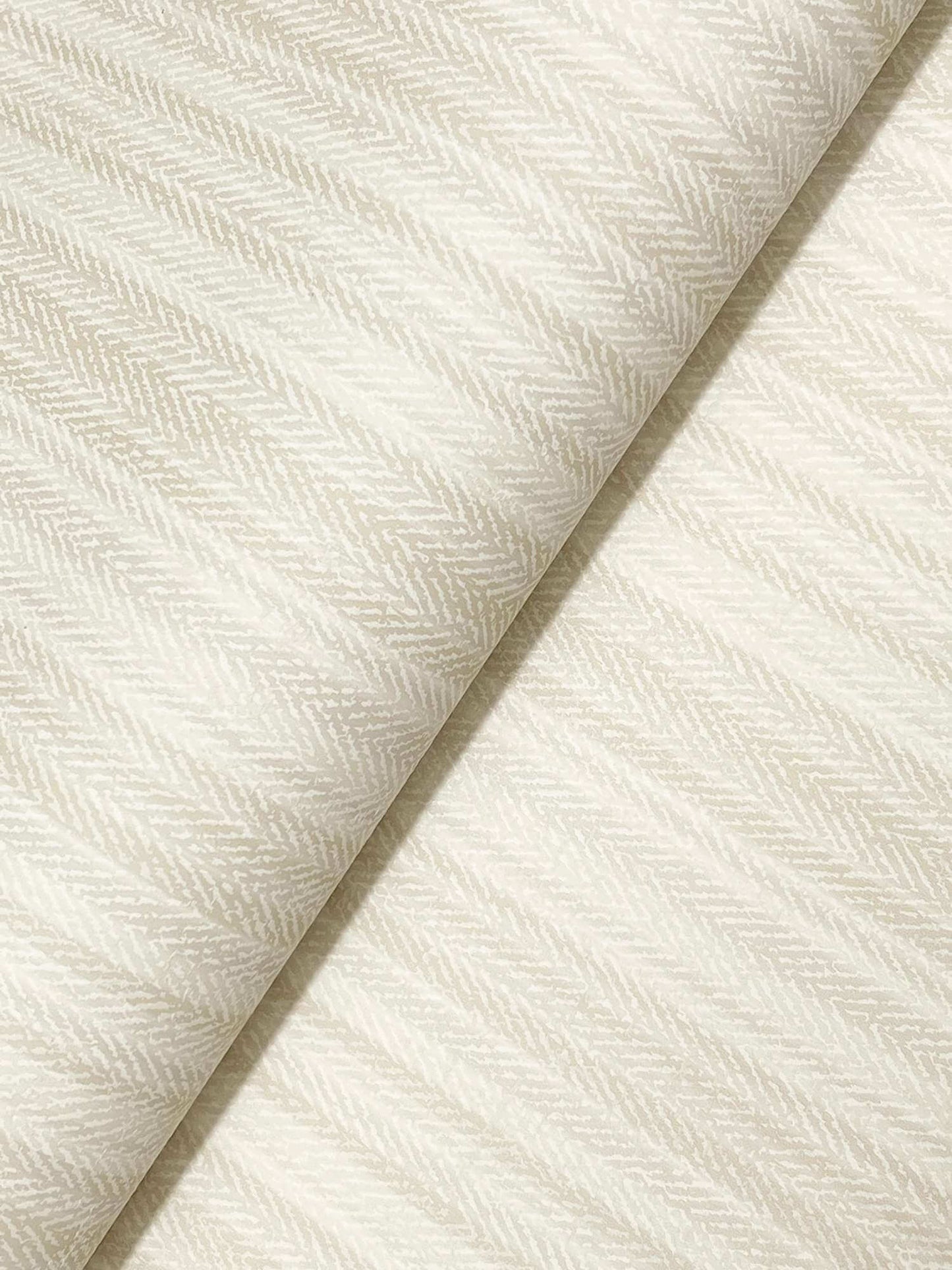 Chesapeake Plaid & Stripe Stokes Chevron Wallpaper Sample - Beige