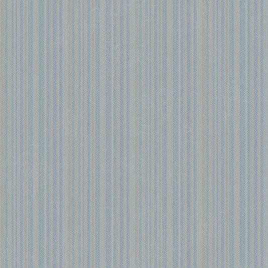 Chesapeake Plaid & Stripe Stokes Chevron Wallpaper - Blue
