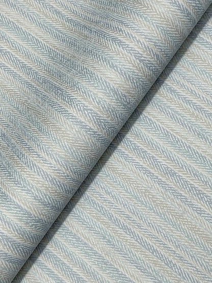 Chesapeake Plaid & Stripe Stokes Chevron Wallpaper Sample - Blue