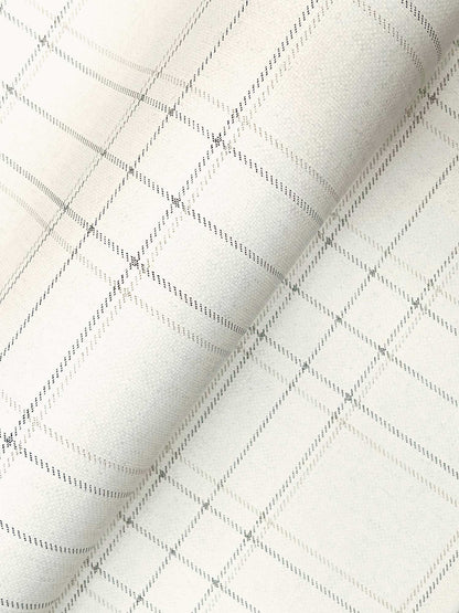 Chesapeake Plaid & Stripe Fox Hollow Wallpaper - Ivory