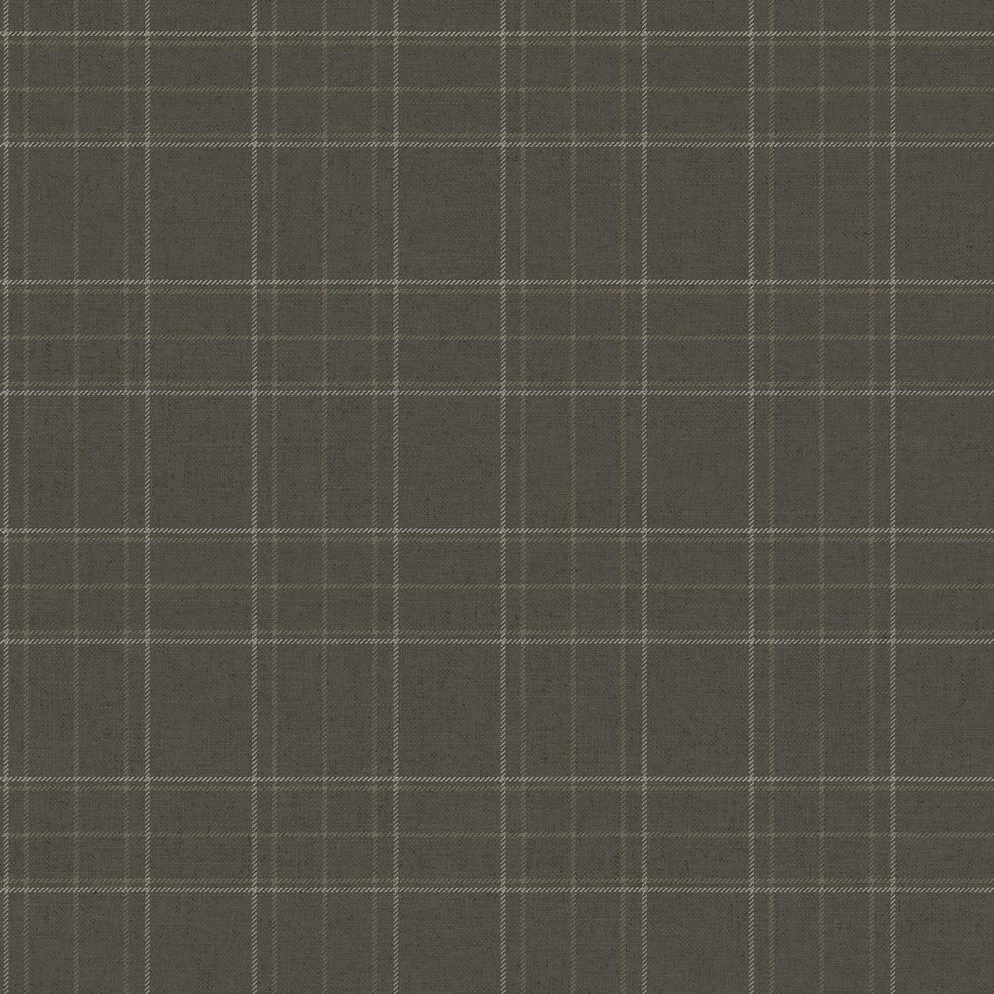 Chesapeake Plaid & Stripe Fox Hollow Wallpaper Sample - Charcoal
