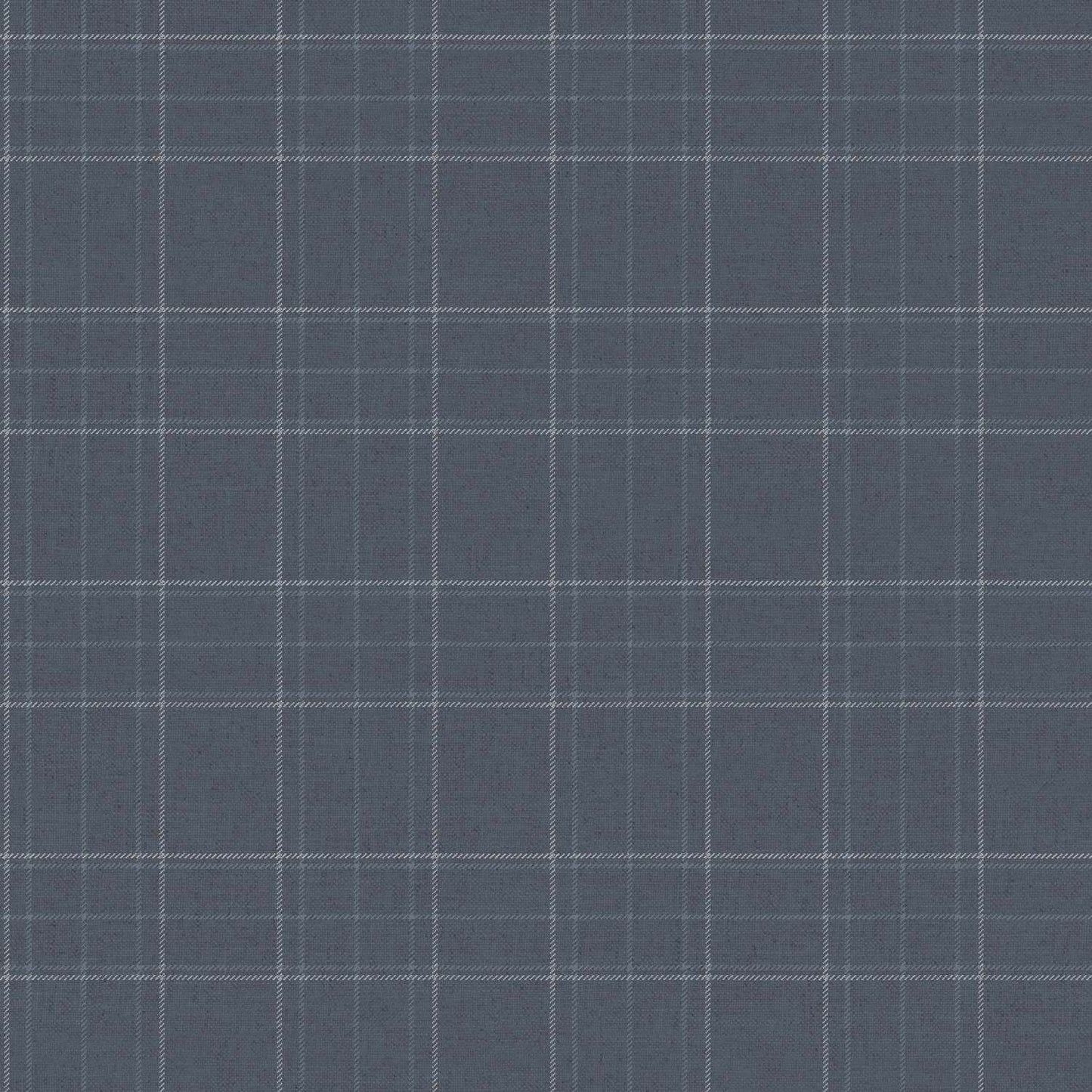 Chesapeake Plaid & Stripe Fox Hollow Wallpaper Sample - Dark Blue