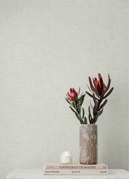 A-Street Prints Portofino Alba Weave Wallpaper - Pearl