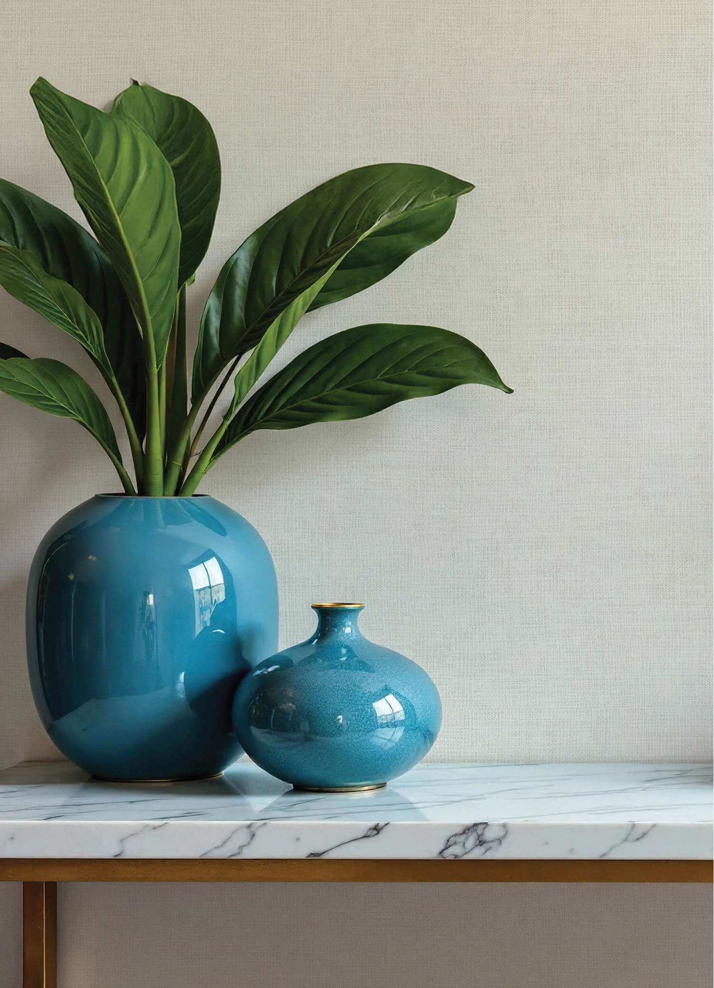 A-Street Prints Portofino Alba Weave Wallpaper - Pearl