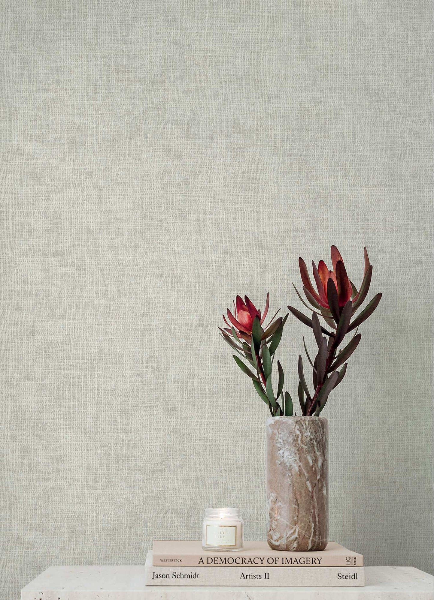 A-Street Prints Portofino Alba Weave Wallpaper Sample - Lavender