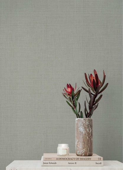 A-Street Prints Portofino Alba Weave Wallpaper Sample - Gray