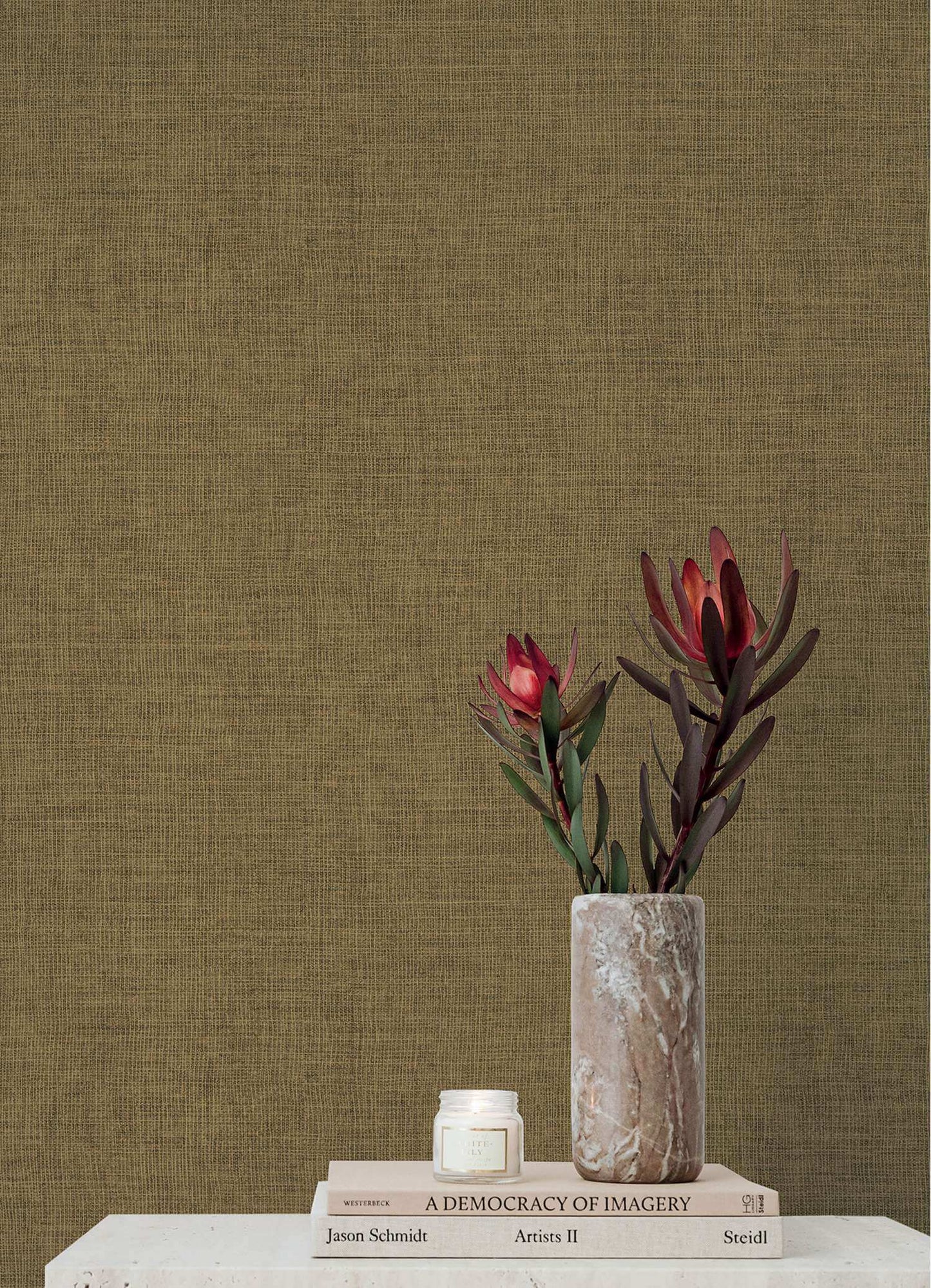 A-Street Prints Portofino Alba Weave Wallpaper Sample - Bronze