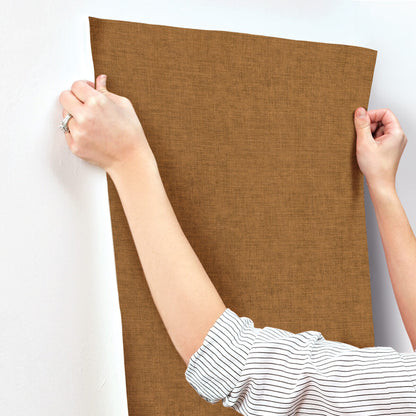 A-Street Prints Portofino Alba Weave Wallpaper - Copper
