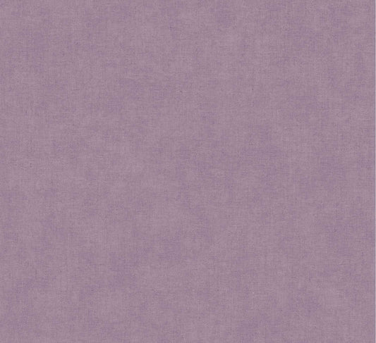 A close-up of a textured fabric or wallpaper swatch in a muted dusty lavender-purple color.
