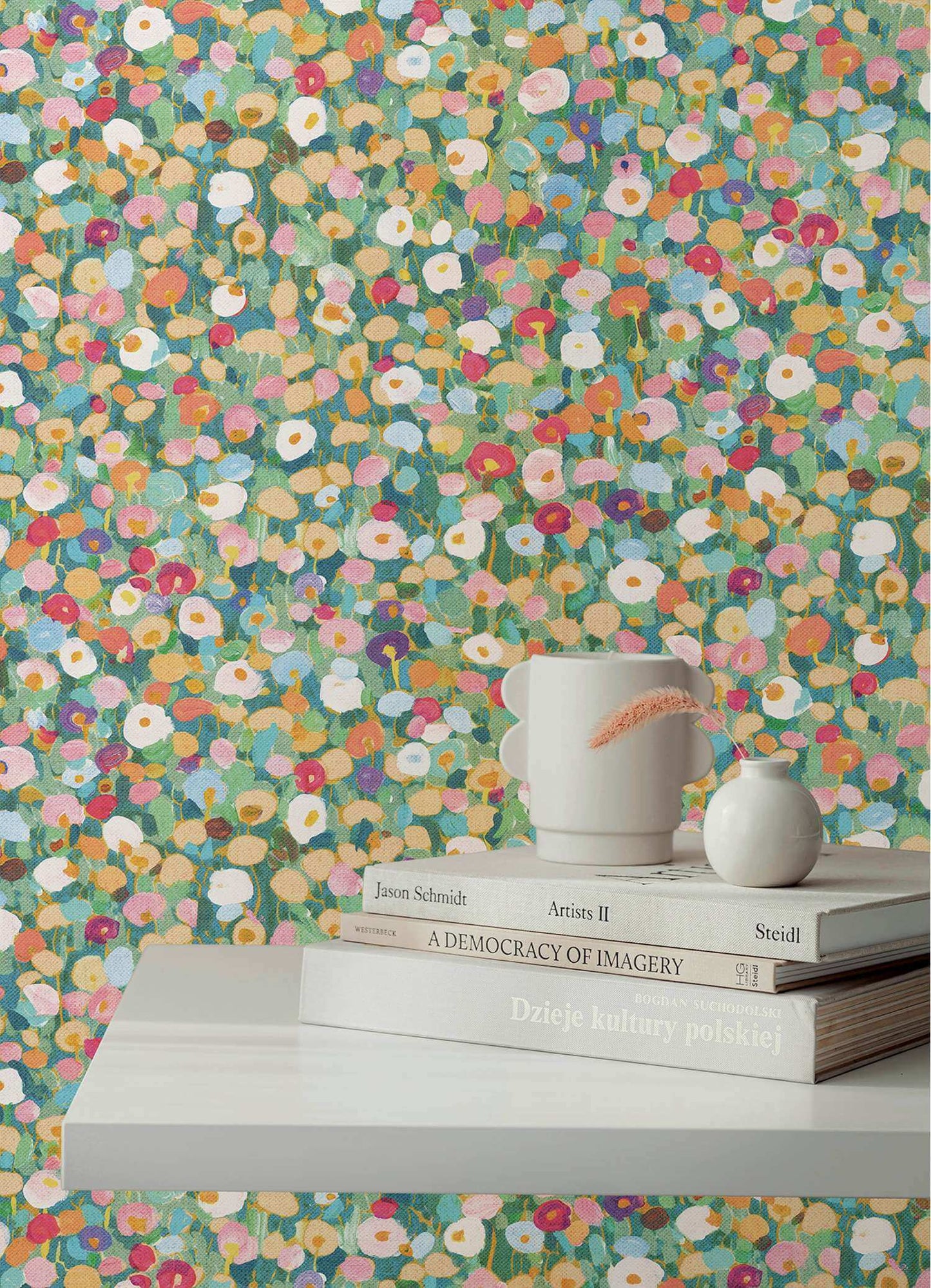 A-Street Prints Portofino Prato Floral Wallpaper Sample - Green