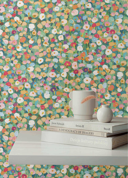 A-Street Prints Portofino Prato Floral Wallpaper Sample - Green