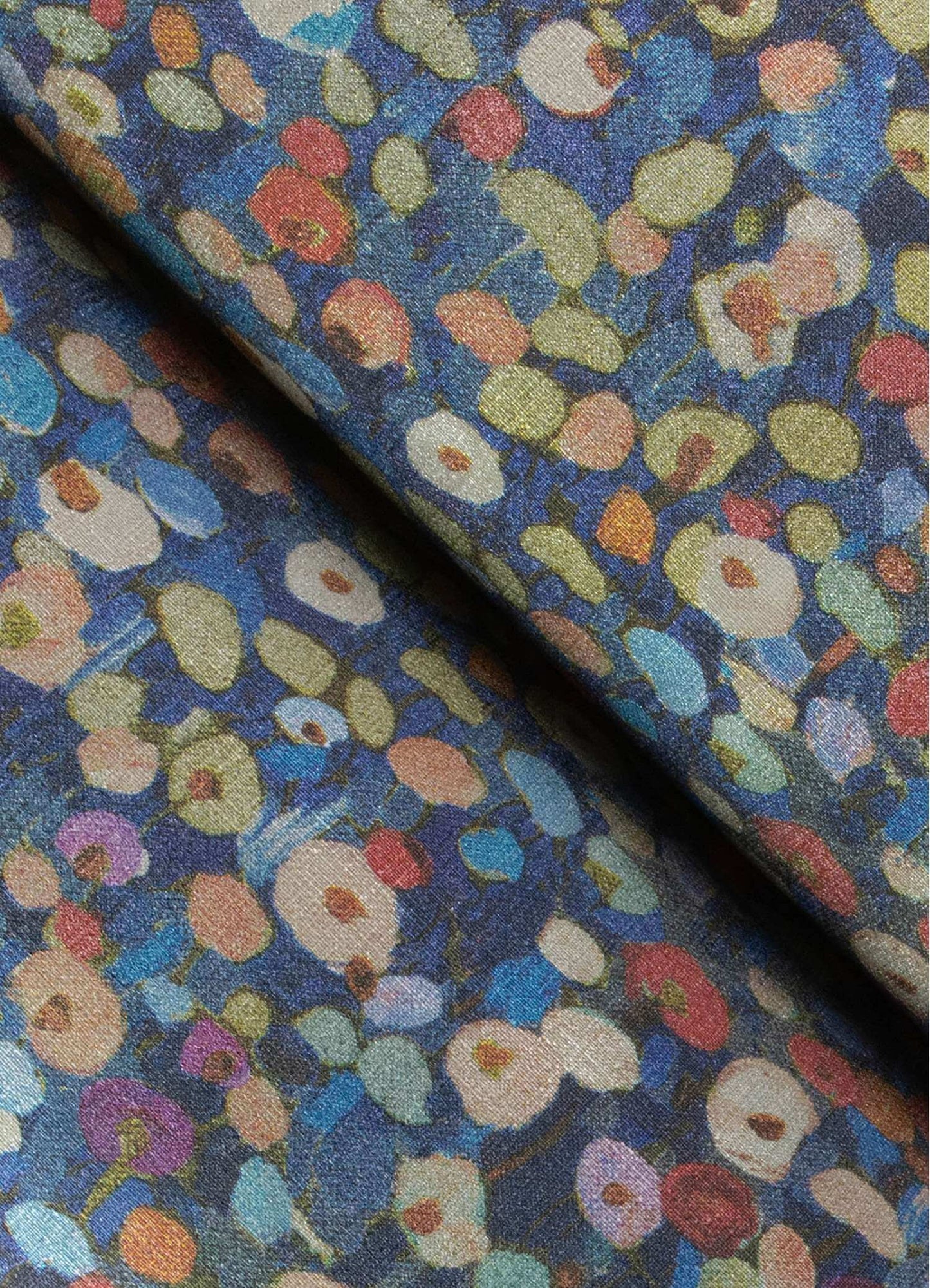 A-Street Prints Portofino Prato Floral Wallpaper Sample - Blue