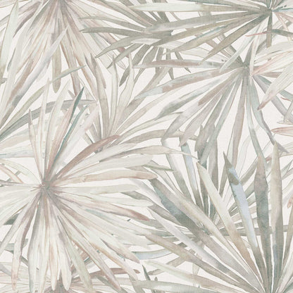 A-Street Prints Portofino Corifa Palm Leaf Wallpaper Sample - Cream