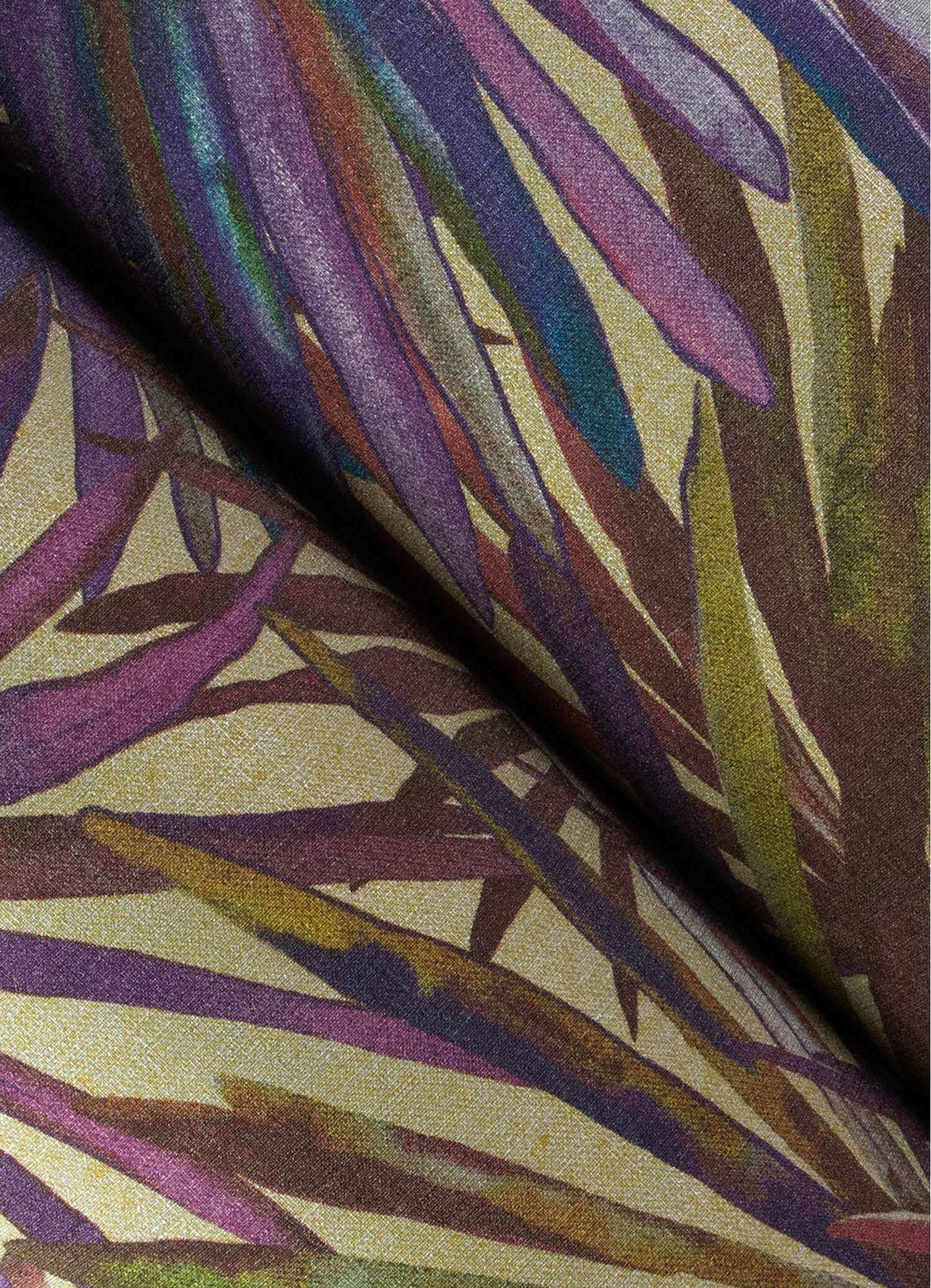 A-Street Prints Portofino Corifa Palm Leaf Wallpaper Sample - Purple
