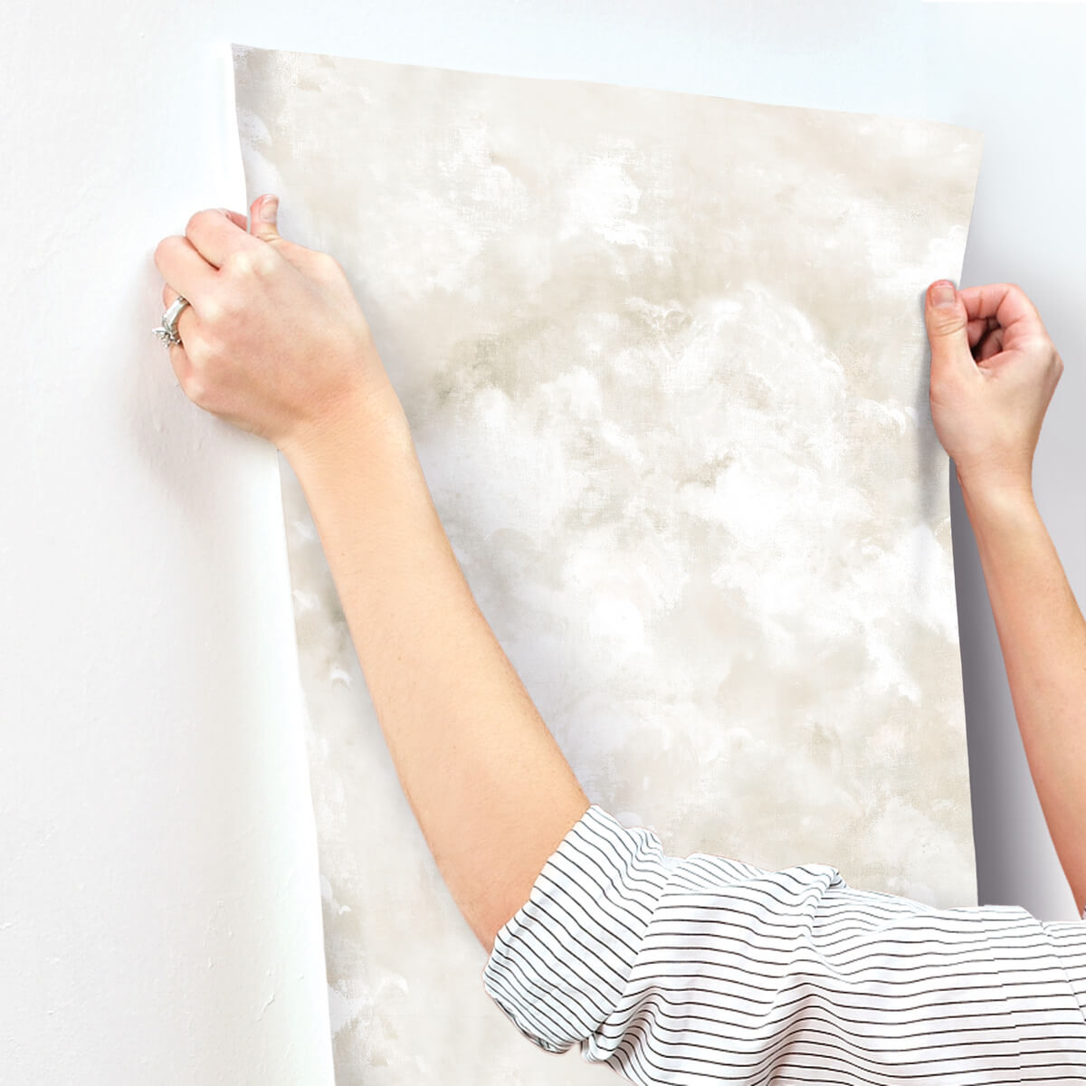 A-Street Prints Portofino Aria Abstract Wallpaper - Neutral