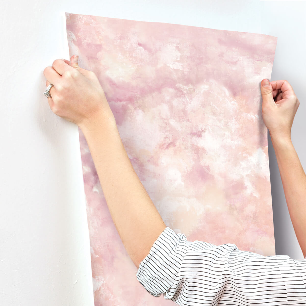 A-Street Prints Portofino Aria Abstract Wallpaper - Pink