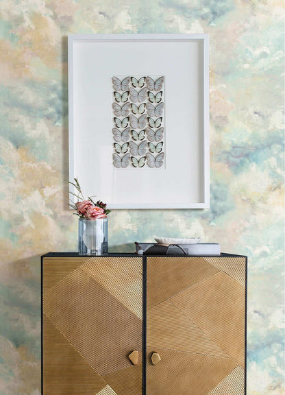 A-Street Prints Portofino Aria Abstract Wallpaper - Aquamarine