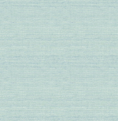 A-Street Prints Kaleidoscope Agave Faux Grasscloth Wallpaper Sample - Aqua
