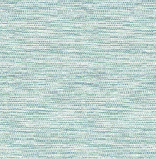 A-Street Prints Kaleidoscope Agave Faux Grasscloth Wallpaper - Aqua