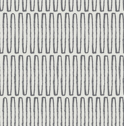 A-Street Prints Kaleidoscope Lars Wallpaper Sample - Charcoal