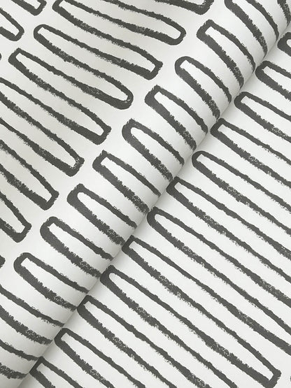 A-Street Prints Kaleidoscope Lars Wallpaper Sample - Charcoal