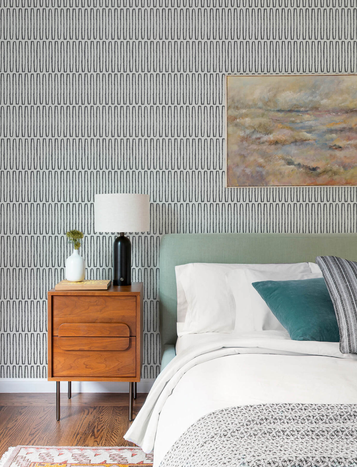 A-Street Prints Kaleidoscope Lars Wallpaper Sample - Charcoal