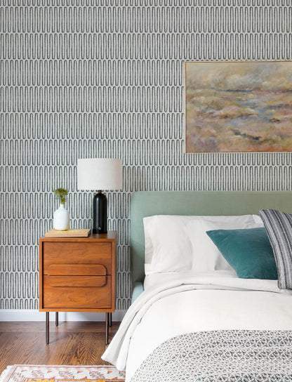 A-Street Prints Kaleidoscope Lars Wallpaper Sample - Charcoal