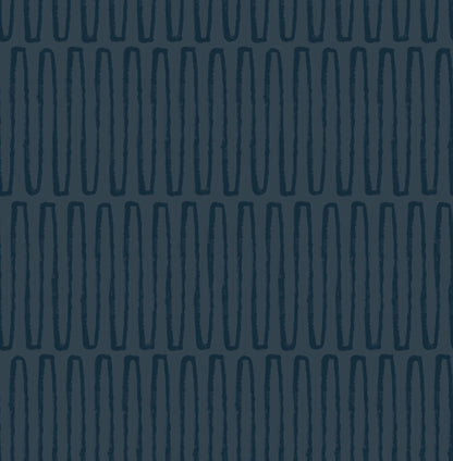 A-Street Prints Kaleidoscope Lars Wallpaper Sample - Navy