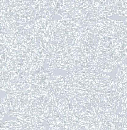 A-Street Prints Kaleidoscope Ambroise Floral Wallpaper Sample - Light Blue