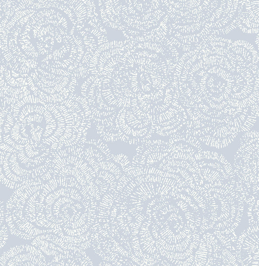 A-Street Prints Kaleidoscope Ambroise Floral Wallpaper - Light Blue