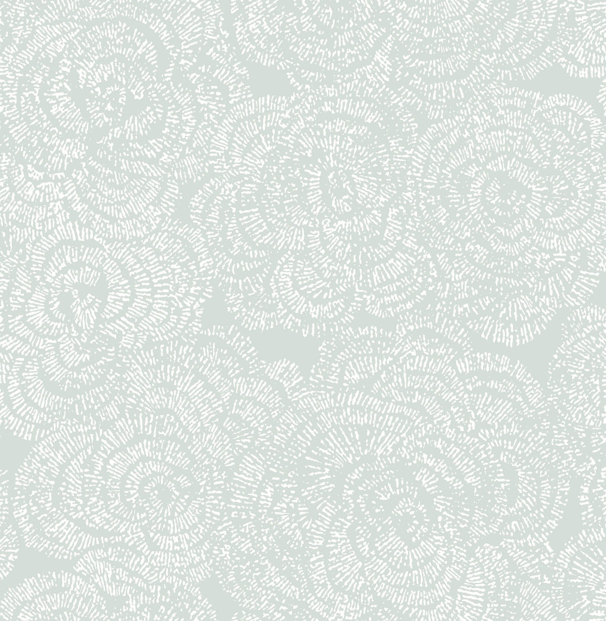A-Street Prints Kaleidoscope Ambroise Floral Wallpaper Sample - Seafoam