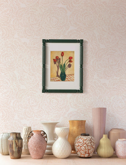 A-Street Prints Kaleidoscope Ambroise Floral Wallpaper Sample - Light Pink