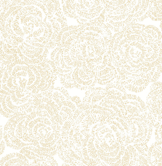 A-Street Prints Kaleidoscope Ambroise Floral Wallpaper - Butter