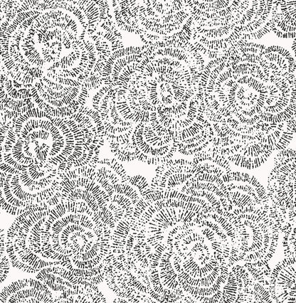 A-Street Prints Kaleidoscope Ambroise Floral Wallpaper Sample - Black