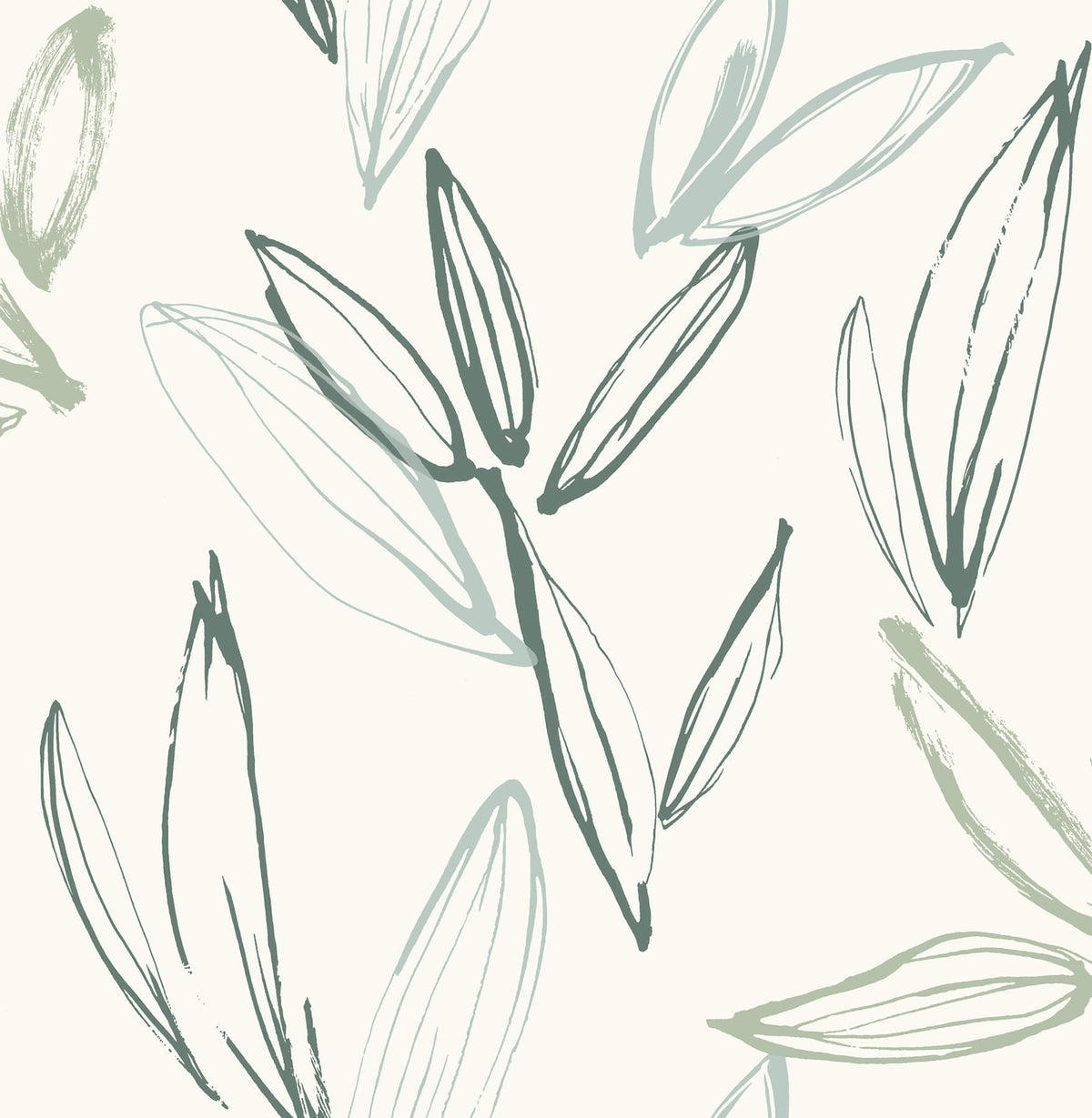 A-Street Prints Kaleidoscope Kenia Leaf Wallpaper - Green