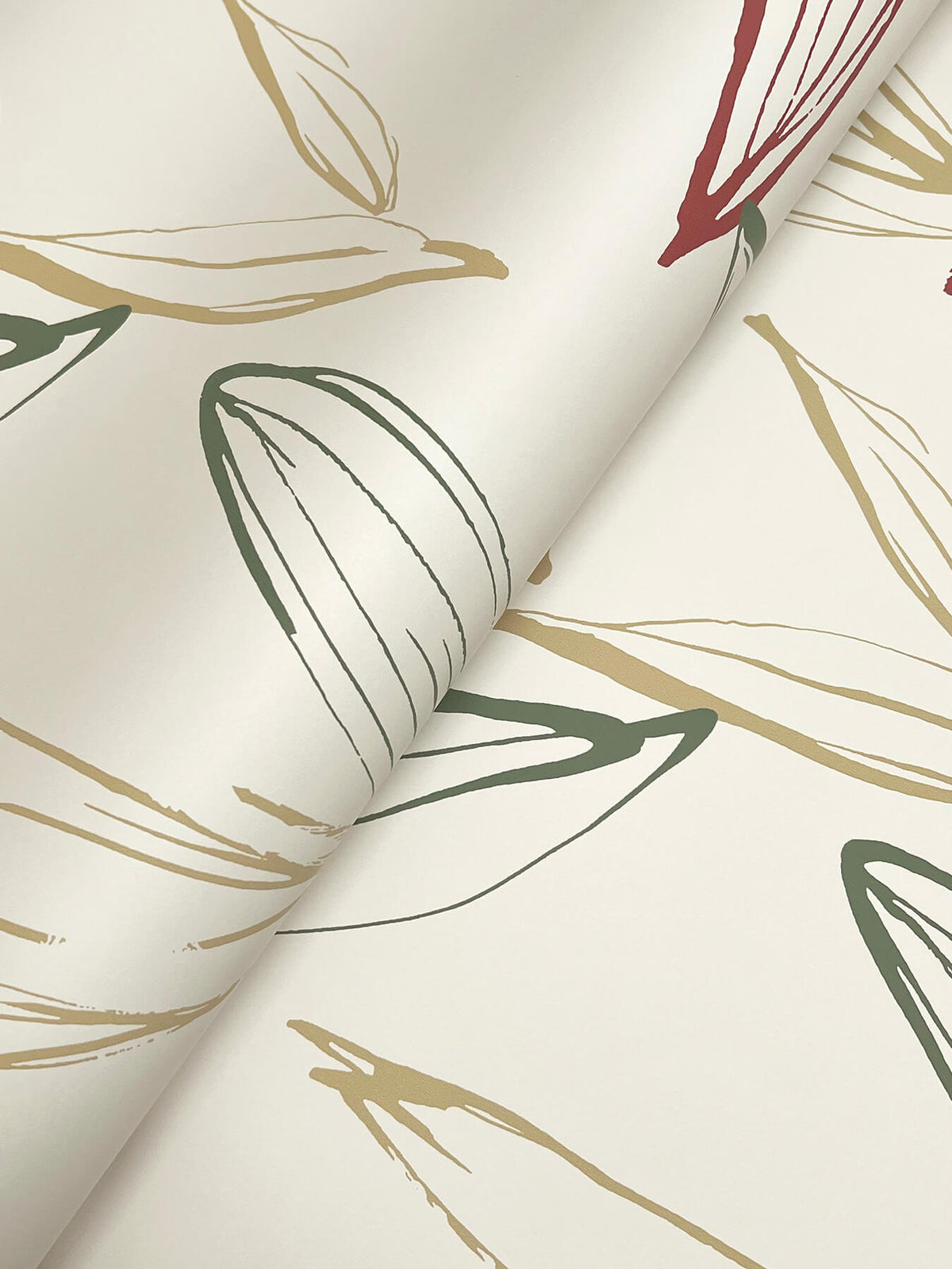 A-Street Prints Kaleidoscope Kenia Leaf Wallpaper Sample - Multicolor