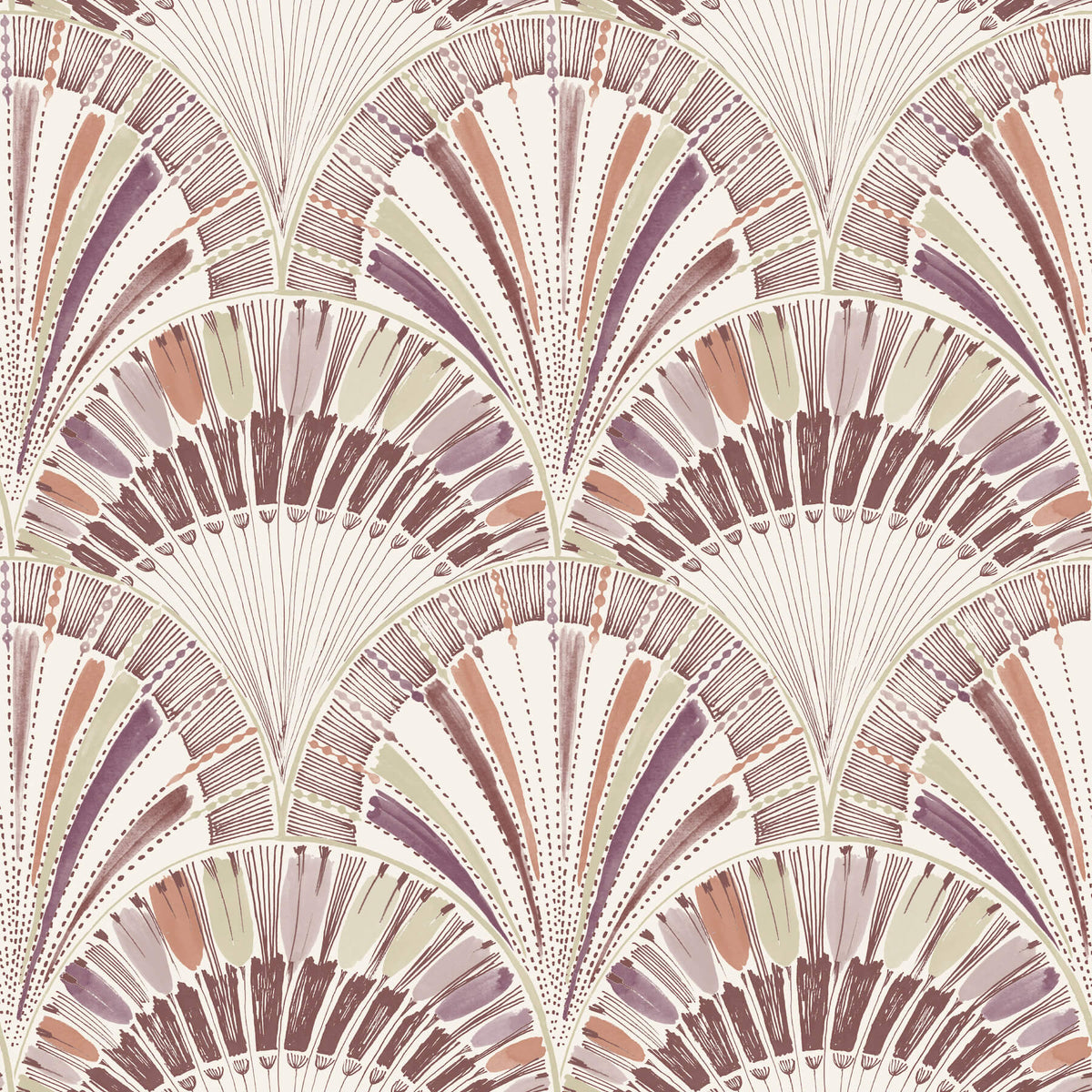 A-Street Prints Kaleidoscope Myla Wallpaper Sample - Raspberry