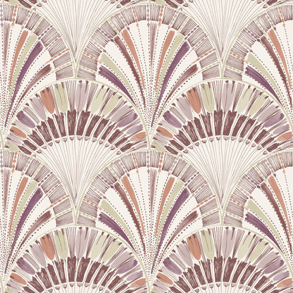 A-Street Prints Kaleidoscope Myla Wallpaper Sample - Raspberry